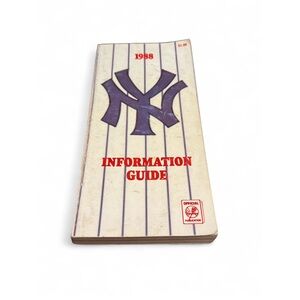 Vintage! 1988 New York Yankees Information Guide